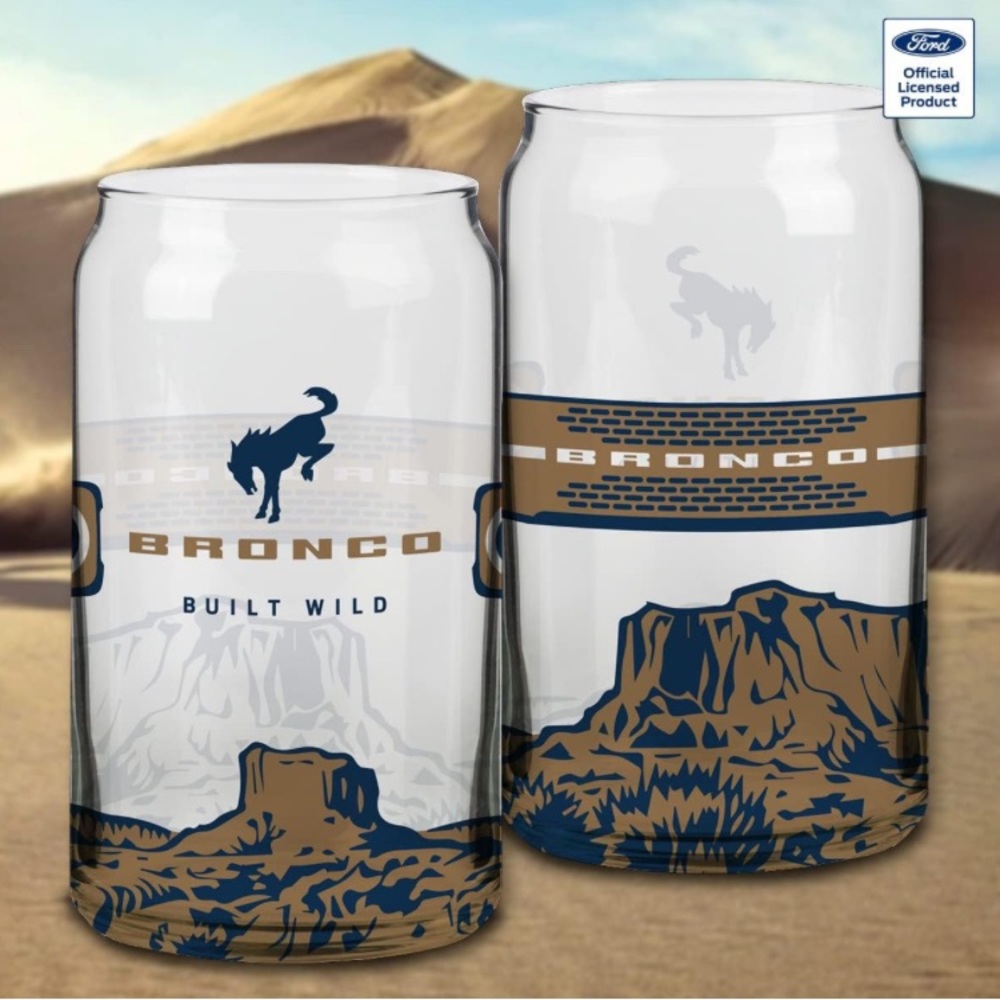 New Ford Bronco 16 oz Drinking Glass